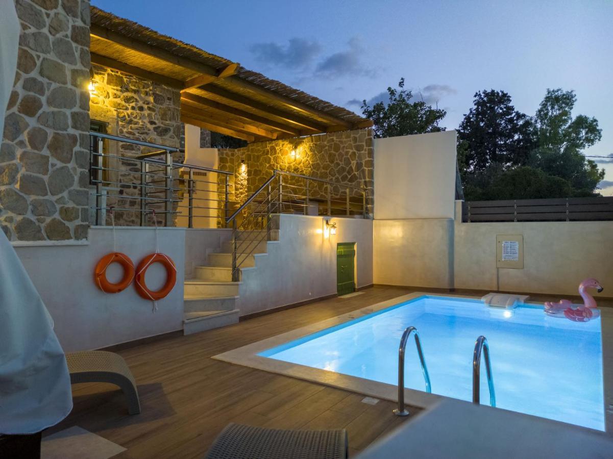 Вілла Aggel'S House - Stone House - Private Pool - Courtyard - Countryside Views Kato Episkopi Екстер'єр фото
