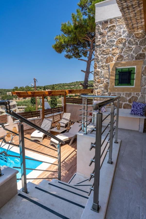 Вілла Aggel'S House - Stone House - Private Pool - Courtyard - Countryside Views Kato Episkopi Екстер'єр фото