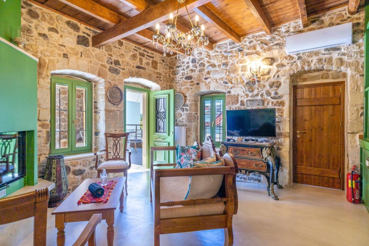 Вілла Aggel'S House - Stone House - Private Pool - Courtyard - Countryside Views Kato Episkopi Екстер'єр фото